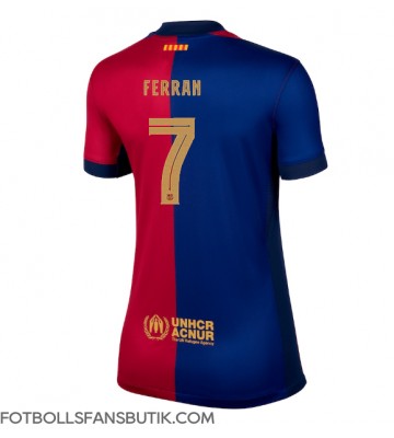 Barcelona Ferran Torres #7 Replika Hemmatröja Damer 2024-25 Kortärmad